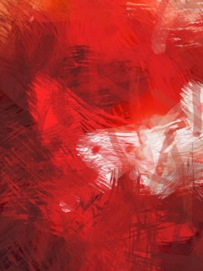 Soyut arkaplanda pürüzlü fırça darbeleri. Fırça boyası. Renkli boya darbeleri. Eşsiz duvar sanatı. Tuvaldeki modern sanat. Renkli çağdaş sanat eserleri.