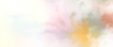 Modern fırça darbeleri. Poster, duvar sanatı, afiş, kart, kitap kapağı veya ambalaj için rahatlatıcı kompozisyonun yumuşak renkli çizimi. Pastel renklerle suluboya. 