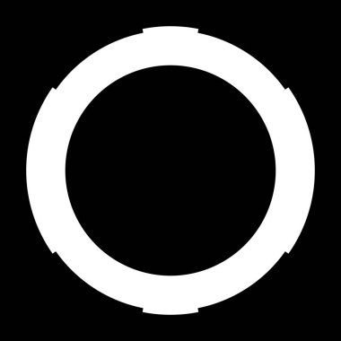 Fütürist dairesel gövde arayüzü elementi. Soyut çember geometrik arkaplan. Dijital teknolojinin grafiksel çizimi.