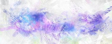 Soyut arkaplanda pürüzlü fırça darbeleri. Fırça boyası. Renkli boya darbeleri. Eşsiz duvar sanatı. Tuvaldeki modern sanat. Renkli çağdaş sanat eserleri.