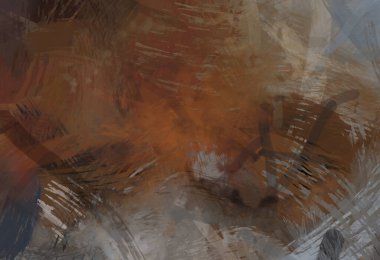 Soyut arkaplanda pürüzlü fırça darbeleri. Fırça boyası. Renkli boya darbeleri. Eşsiz duvar sanatı. Tuvaldeki modern sanat. Renkli çağdaş sanat eserleri.