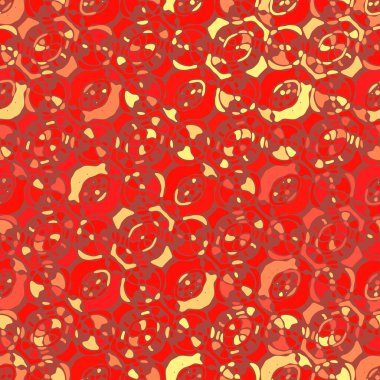 Yaratıcı karalama sanatı farklı şekil ve dokulara sahip kusursuz desen. Kolaj. Sanatsal arka plan. Soyut duvar kağıdı. Dekoratif hippi fayansları.