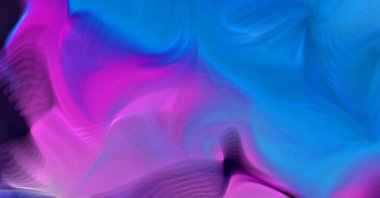 Hareketli girdapların soyut çizimi. Titreşimli renkli kıvrımların dönen akışı. Kıvrımlı ve kıvrımlı arka plan ve çizgiler. Garip duvar kâğıdı tasarımı. Dalgalanma arkaplanı.