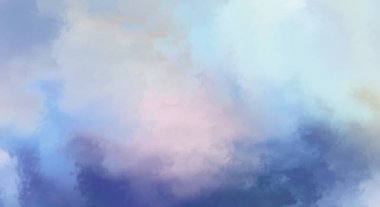 Modern fırça darbeleri. Poster, duvar sanatı, afiş, kart, kitap kapağı veya ambalaj için rahatlatıcı kompozisyonun yumuşak renkli çizimi. Pastel renklerle suluboya. 