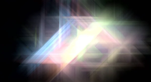 Gloeiend Prisma Interface Element Abstracte Flare Geometrische Achtergrond Grafische Illustratie — Stockfoto