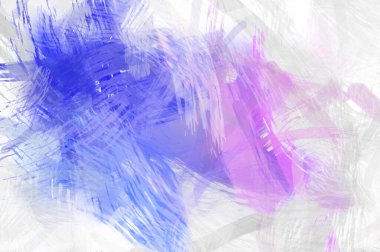 Soyut arkaplanda pürüzlü fırça darbeleri. Fırça boyası. Renkli boya darbeleri. Eşsiz duvar sanatı. Tuvaldeki modern sanat. Renkli çağdaş sanat eserleri.