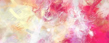 Soyut arkaplanda pürüzlü fırça darbeleri. Fırça boyası. Renkli boya darbeleri. Eşsiz duvar sanatı. Tuvaldeki modern sanat. Renkli çağdaş sanat eserleri.