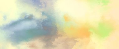 Modern fırça darbeleri. Poster, duvar sanatı, afiş, kart, kitap kapağı veya ambalaj için rahatlatıcı kompozisyonun yumuşak renkli çizimi. Pastel renklerle suluboya. 