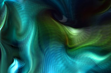 Hareketli girdapların soyut çizimi. Titreşimli renkli kıvrımların dönen akışı. Kıvrımlı ve kıvrımlı arka plan ve çizgiler. Garip duvar kâğıdı tasarımı. Dalgalanma arkaplanı.