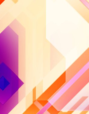 Geometrik arkaplan minimalist tasarımı. Bir teknoloji planının dijital illüstrasyonu. Fütürist şablon arkaplanı. Renkli ve canlı geometrik şekiller katmanları var. Soyut yaratıcı konsept duvar kağıdı.