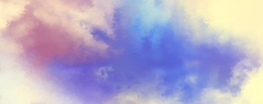 Modern fırça darbeleri. Poster, duvar sanatı, afiş, kart, kitap kapağı veya ambalaj için rahatlatıcı kompozisyonun yumuşak renkli çizimi. Pastel renklerle suluboya. 