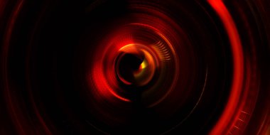 Fotoğraf makinesi konsepti. Soyut arkaplan. Dönen ışık ışınları. Hareketli kavramsal duvar kağıdı. Grafik dijital illüstrasyon. Parlayan neon ışıkları. Parlak sunum tasarım şablonu.