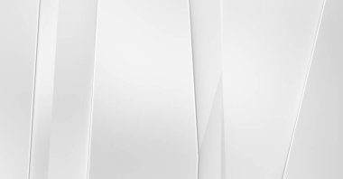 Soyut ışık fütüristik duvar kağıdı. Zarif, parlak çizgili arka plan. Geometrik katmanlı üç boyutlu beyaz arkaplan. Poster, broşür, sunum ve web sitesi için geometrik şablon tasarımı.