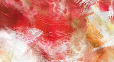 Soyut arkaplanda pürüzlü fırça darbeleri. Fırça boyası. Renkli boya darbeleri. Eşsiz duvar sanatı. Tuvaldeki modern sanat. Renkli çağdaş sanat eserleri.