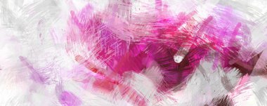 Soyut arkaplanda pürüzlü fırça darbeleri. Fırça boyası. Renkli boya darbeleri. Eşsiz duvar sanatı. Tuvaldeki modern sanat. Renkli çağdaş sanat eserleri.