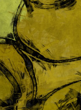 Tuval üzerinde etkileyici fırçalanmış resim. Kaotik resim. Taranmış Boyalı Soyut Arkaplan. Fırça darbesi ile boyanmış. Kaos duvarı sanatı. Sanatsal canlılık ve renkli duvar kağıdı.