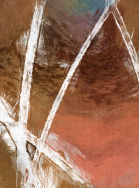 Tuval üzerinde etkileyici fırçalanmış resim. Soyut doku. 2D çizim. Geniş fırça darbeleri. Modern dijital sanat. Çağdaş fırça. Modern ifade. Popüler biçim boyanmış resim.