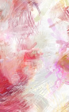 Soyut arkaplanda pürüzlü fırça darbeleri. Fırça boyası. Renkli boya darbeleri. Eşsiz duvar sanatı. Tuvaldeki modern sanat. Renkli çağdaş sanat eserleri.