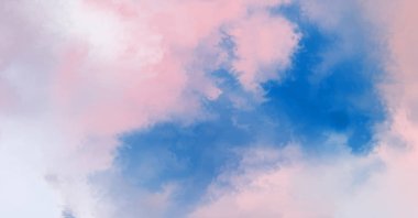 Modern fırça darbeleri. Poster, duvar sanatı, afiş, kart, kitap kapağı veya ambalaj için rahatlatıcı kompozisyonun yumuşak renkli çizimi. Pastel renklerle suluboya. 