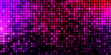 Parlayan ışıklar siyah arka planda parti izleri. Sahne veya stadyum ışıklarının dijital illüstrasyonu. Parlak desenli duvar kağıdı. Sahne ışıkları ile renkli ışıkların ihtişamlı arkaplanı.