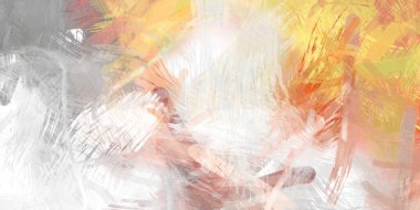 Soyut arkaplanda pürüzlü fırça darbeleri. Fırça boyası. Renkli boya darbeleri. Eşsiz duvar sanatı. Tuvaldeki modern sanat. Renkli çağdaş sanat eserleri.