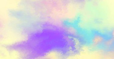 Modern fırça darbeleri. Poster, duvar sanatı, afiş, kart, kitap kapağı veya ambalaj için rahatlatıcı kompozisyonun yumuşak renkli çizimi. Pastel renklerle suluboya. 