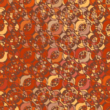 Yaratıcı karalama sanatı farklı şekil ve dokulara sahip kusursuz desen. Kolaj. Sanatsal arka plan. Soyut duvar kağıdı. Dekoratif hippi fayansları.