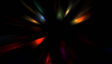 Parlayan yıldızın patlaması. Dinamik renkli arkaplan resmi. Parıldayan ışıklar duvar kağıdı. Tasarımınız için canlı şablon.