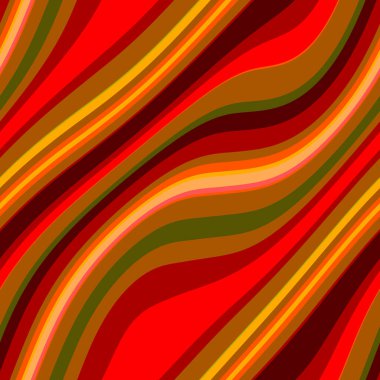 Renkli, dikişsiz şerit deseni. Soyut yüzey arkaplanı. Renkli duvar kağıtları. Retro parlak minimalist malzeme. Tekstil baskısı. Dekoratif motif.