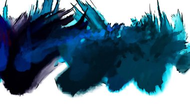 Mürekkep ve fosforlu kalemler yaratıcı çizimler. Beyaz arka planda boyama. El çizimi soyut renk dokuları. Poster, kart, davetiye, pankart, broşür, broşür için tasarım. Boyalı fırça darbeleri