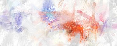 Soyut arkaplanda pürüzlü fırça darbeleri. Fırça boyası. Renkli boya darbeleri. Eşsiz duvar sanatı. Tuvaldeki modern sanat. Renkli çağdaş sanat eserleri.