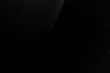 Lüks minimalist tasarım. Fütürist şablon. Karanlık elementleri olan birinci sınıf soyut duvar kâğıdı. Zarif bir zemin. Siyah üç boyutlu geometrik arkaplan. Poster, broşür, sunum için tasarım.