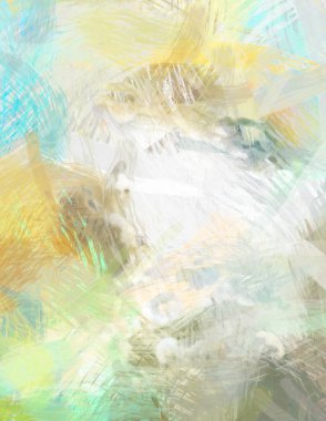 Soyut arkaplanda pürüzlü fırça darbeleri. Fırça boyası. Renkli boya darbeleri. Eşsiz duvar sanatı. Tuvaldeki modern sanat. Renkli çağdaş sanat eserleri.