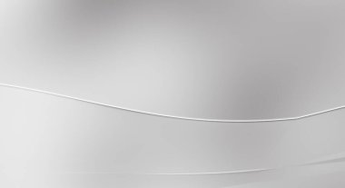 3 boyutlu illüstrasyon. Beyaz kıvrımlı yüzey. Lüks dokuma duvar kağıdı. Zarif bir zemin. Soyut fütüristik geçmiş. Minimalist geometrik kapak tasarımı. Çarpık beyaz çizgiler.