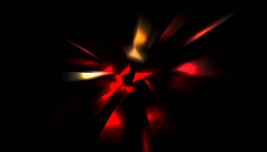 Parlayan ışıkları hareket ettirmenin havalı arka planı. Tasarımınız için canlı renkli bir portal şablonu. Işık ışınları ve hareket halindeki ışıldayan parçacıklar bir solucan deliği şekli oluşturuyor..