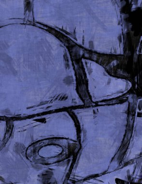 Tuval üzerinde etkileyici fırçalanmış resim. Kaotik resim. Taranmış Boyalı Soyut Arkaplan. Fırça darbesi ile boyanmış. Kaos duvarı sanatı. Sanatsal canlılık ve renkli duvar kağıdı.