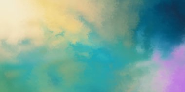 Modern fırça darbeleri. Poster, duvar sanatı, afiş, kart, kitap kapağı veya ambalaj için rahatlatıcı kompozisyonun yumuşak renkli çizimi. Pastel renklerle suluboya. 