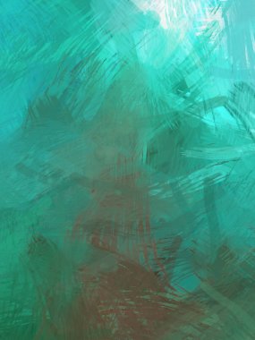 Soyut arkaplanda pürüzlü fırça darbeleri. Fırça boyası. Renkli boya darbeleri. Eşsiz duvar sanatı. Tuvaldeki modern sanat. Renkli çağdaş sanat eserleri.