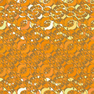 Yaratıcı karalama sanatı farklı şekil ve dokulara sahip kusursuz desen. Kolaj. Sanatsal arka plan. Soyut duvar kağıdı. Dekoratif hippi fayansları.