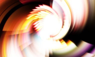 Dönen Işık gösterisi arka planı. Canlı renklerle donatılmış ruhani enerji girdabı. Renkli canlı hareket çizimi. Tanıtım geçmişi. Kutlama grafiği.