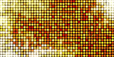 Parlayan ışıklar siyah arka planda parti izleri. Sahne veya stadyum ışıklarının dijital illüstrasyonu. Parlak desenli duvar kağıdı. Sahne ışıkları ile renkli ışıkların ihtişamlı arkaplanı.