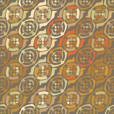 Yaratıcı karalama sanatı farklı şekil ve dokulara sahip kusursuz desen. Kolaj. Sanatsal arka plan. Soyut duvar kağıdı. Dekoratif hippi fayansları.