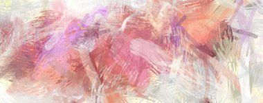 Soyut arkaplanda pürüzlü fırça darbeleri. Fırça boyası. Renkli boya darbeleri. Eşsiz duvar sanatı. Tuvaldeki modern sanat. Renkli çağdaş sanat eserleri.