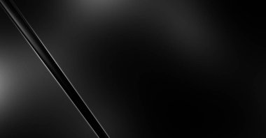 Geometrik katmanlı 3 boyutlu siyah arkaplan. Soyut koyu fütüristik duvar kağıdı. Zarif, parlak çizgili arka plan. Poster, broşür, sunum ve web sitesi için geometrik şablon tasarımı.