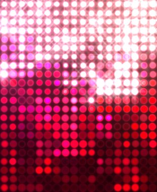 Parlak desenli duvar kağıdı. Sahne ışıkları olan renkli ışıkların ihtişamlı arkaplanı. Parlayan ışıklar siyah arka planda parti izleri. Sahne veya stadyum ışıklarının dijital illüstrasyonu. 