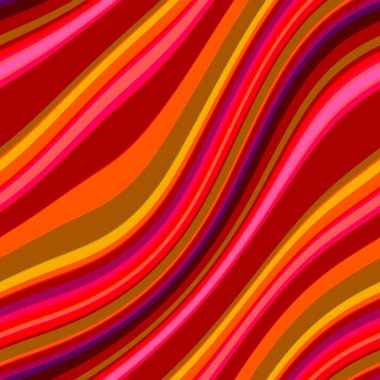 Renkli, dikişsiz şerit deseni. Soyut yüzey arkaplanı. Renkli duvar kağıtları. Retro parlak minimalist malzeme. Tekstil baskısı. Dekoratif motif.