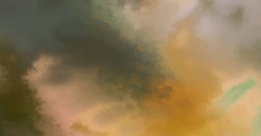 Modern fırça darbeleri. Poster, duvar sanatı, afiş, kart, kitap kapağı veya ambalaj için rahatlatıcı kompozisyonun yumuşak renkli çizimi. Pastel renklerle suluboya. 