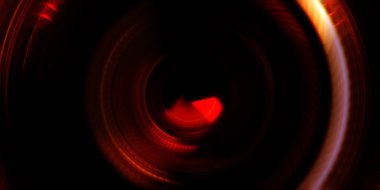 Fotoğraf makinesi konsepti. Soyut arkaplan. Dönen ışık ışınları. Hareketli kavramsal duvar kağıdı. Grafik dijital illüstrasyon. Parlayan neon ışıkları. Parlak sunum tasarım şablonu.