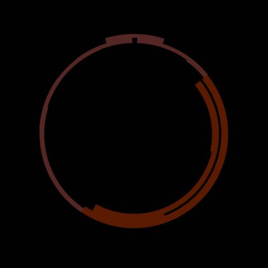 Fütürist dairesel gövde arayüzü elementi. Soyut çember geometrik arkaplan. Dijital teknolojinin grafiksel çizimi.