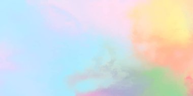 Modern fırça darbeleri. Poster, duvar sanatı, afiş, kart, kitap kapağı veya ambalaj için rahatlatıcı kompozisyonun yumuşak renkli çizimi. Pastel renklerle suluboya. 